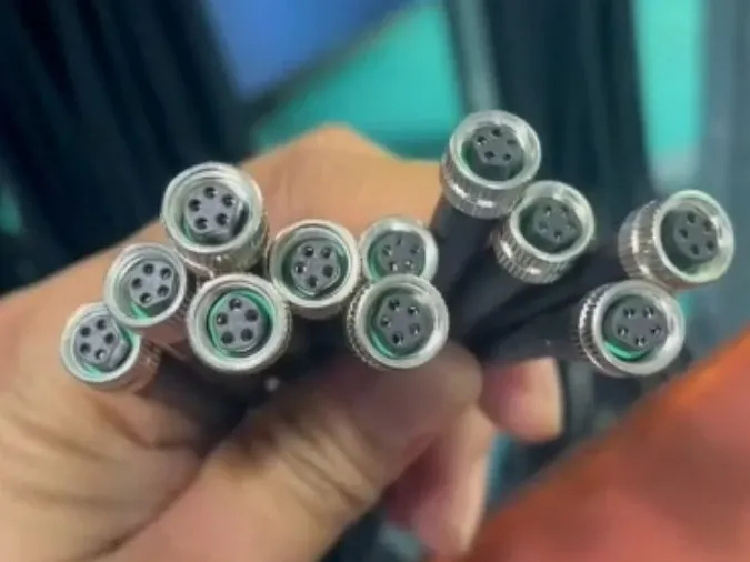 M12 overmolded cable assemblies for industrial automation manufactured in Taiwan