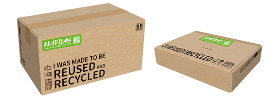 Reusable shipping carton used in cable assembly B2B logistics