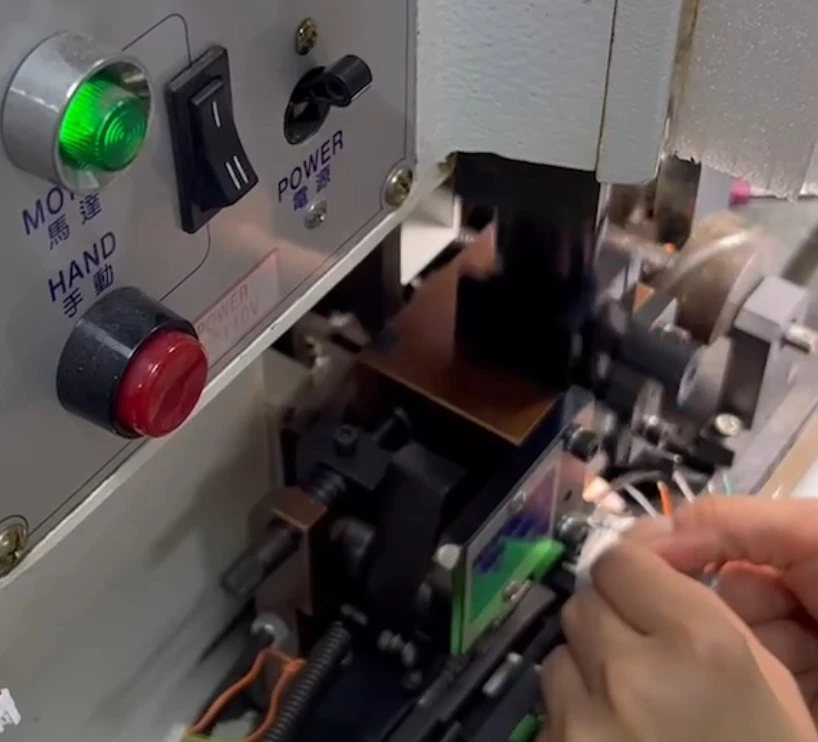 Terminal crimping process for custom cable assembly manufacturing