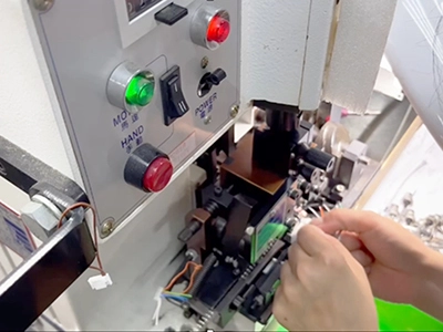 Semi-automatic wire harness crimping process for custom cable assembly in Taiwan