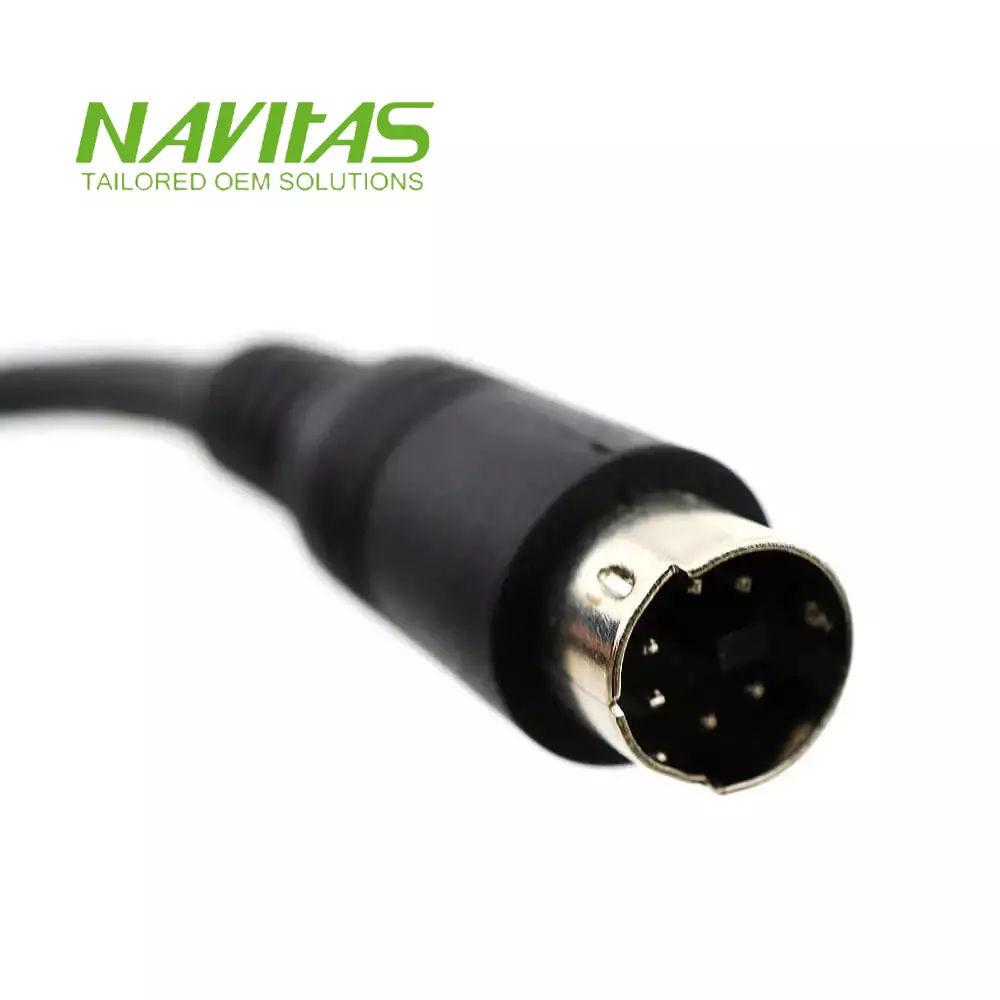 RJ45 to Mini Din Audio Cable Assembly
