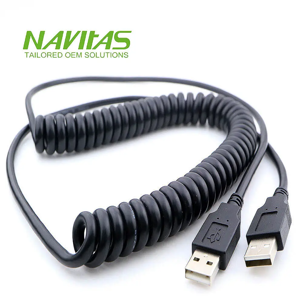 USB A to B 4 pin External Hard Drive Cable Assembly