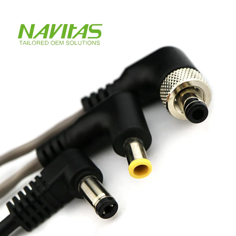 DC Plug with Lock 90 Degree Male Audio Cable Assembly