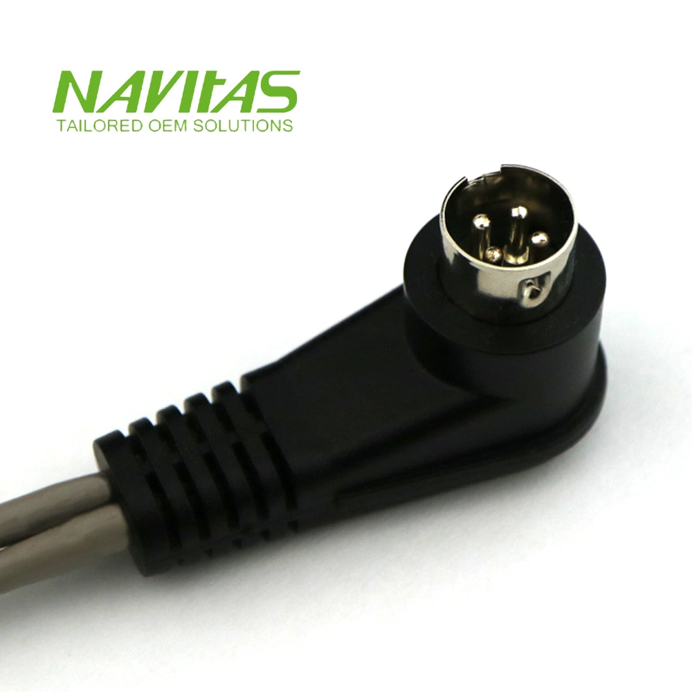 Power Din 4 Pin Male 90 Degree Cable Assembly