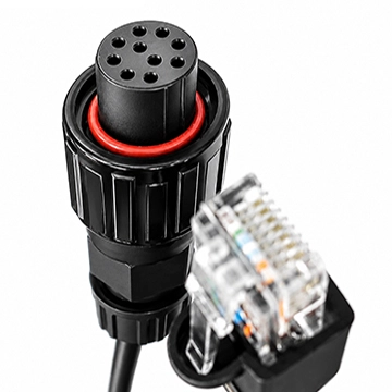M12 X-Coded Industrial Ethernet Waterproof Cable Assembly
