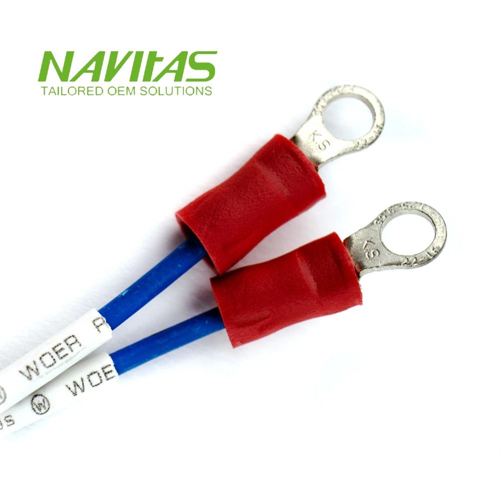 Insulated Crimp Electrical Ring Mount Terminal
