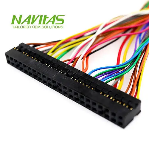 Amphenol FCI industrial socket wire harness for LVDS related applications
