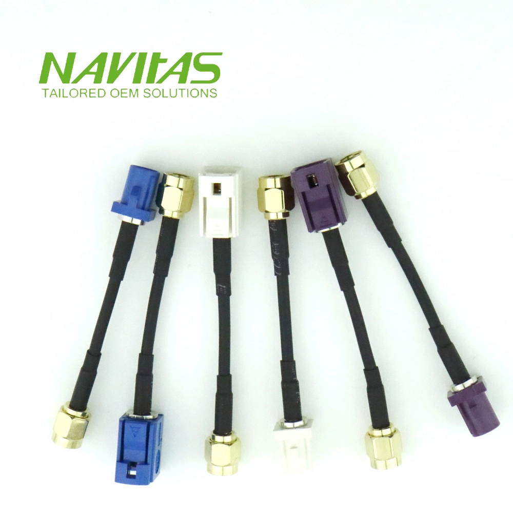 Automotive FAKRA RF Cable Assembly for GPS, ADAS and Vehicle Communication Systems