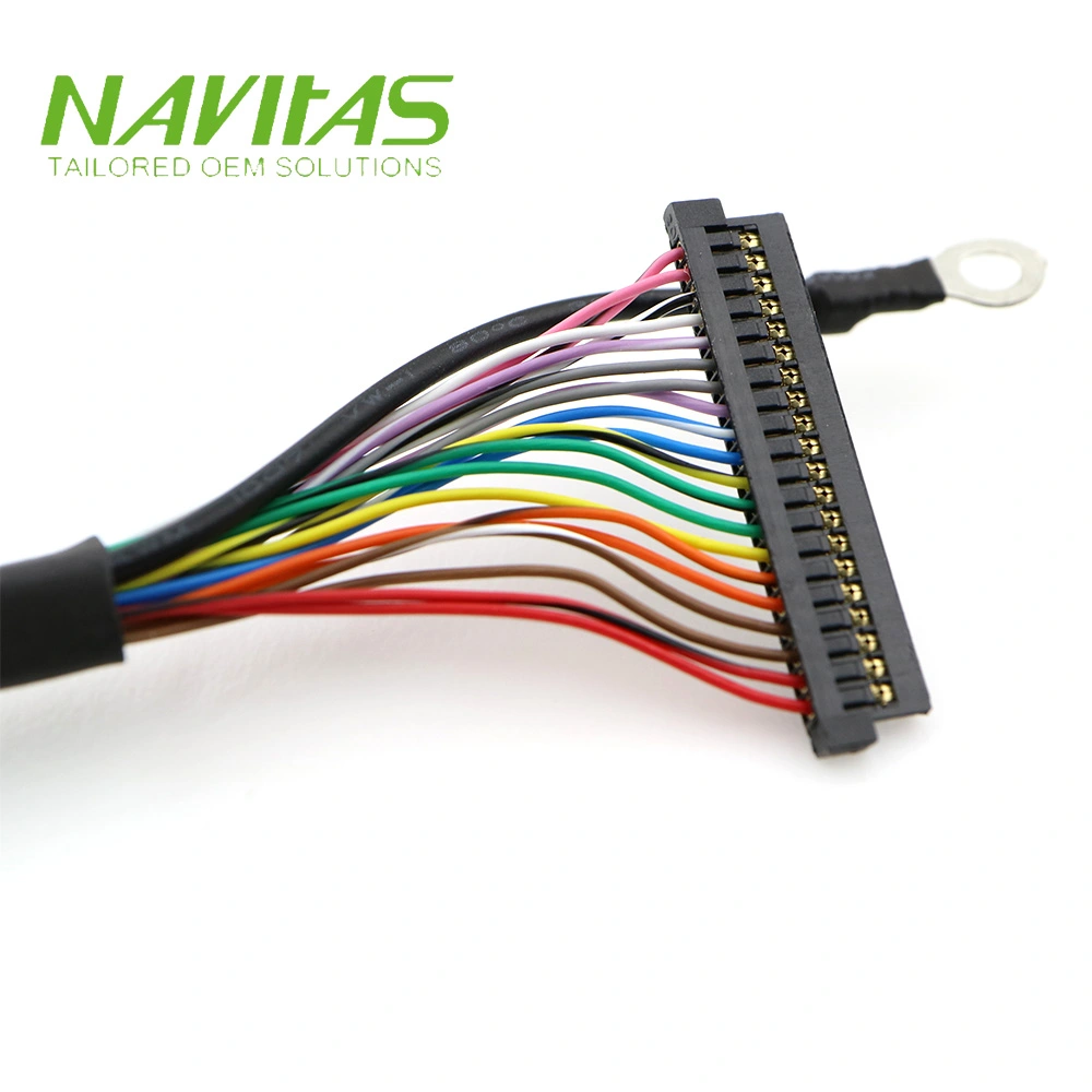 Hirose DF13 JAE FI connector LVDS cable harness