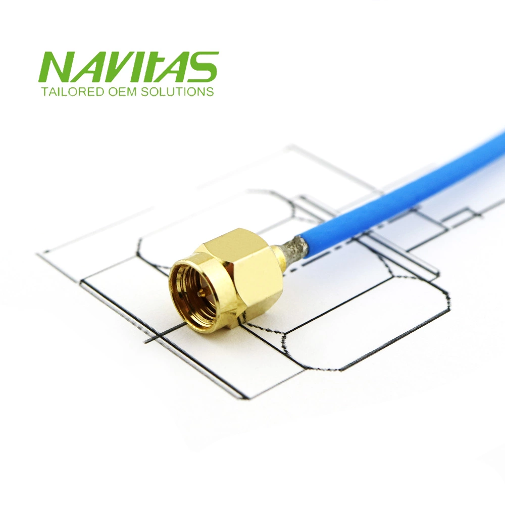 Panel Mount SMA Female Bulkhead RF Cable Assembly for Industrial Equipment