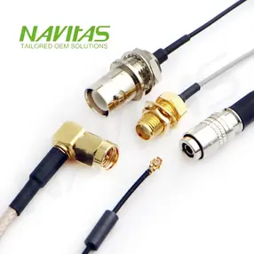 RF coaxial cable assembly for communication and signal transmission equipment
